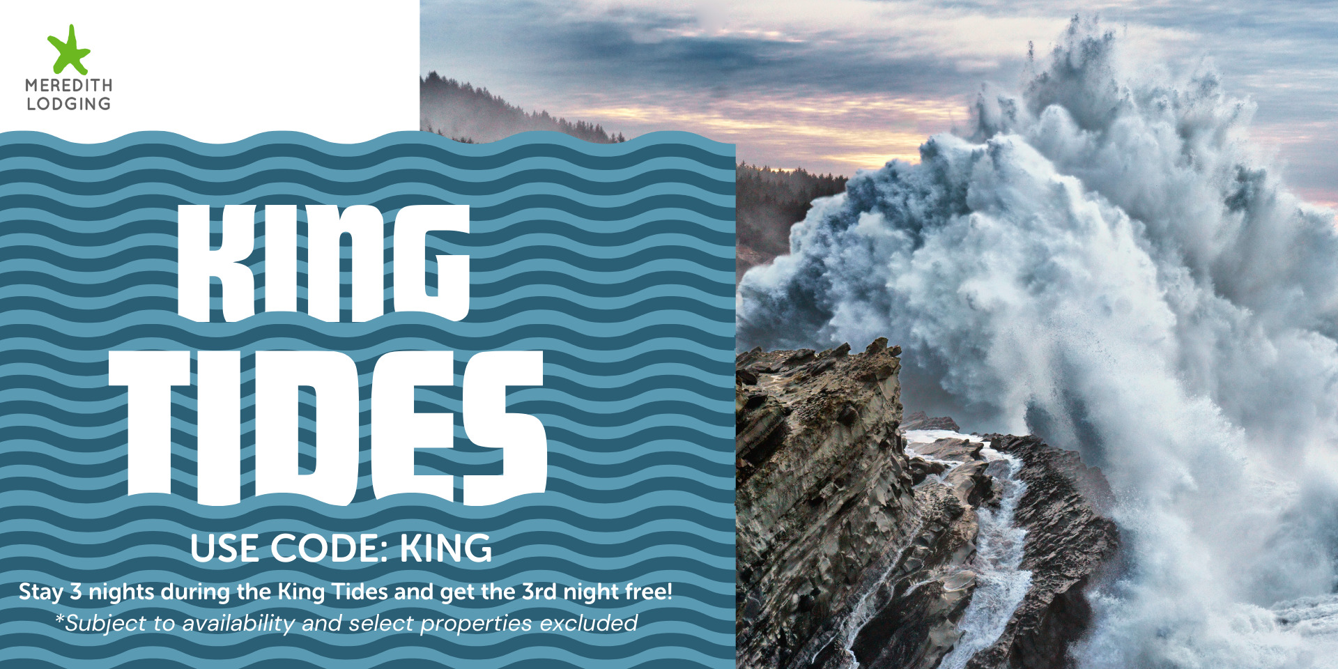 King Tides Offer – Get 1 Night Free